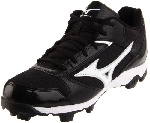 UPC 041969265680, Mizuno Men&#39;s 9-Spike Franchise 6 Mid Baseball Cleat,Black/White,9.5 M US