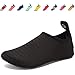 CIOR Lightweight Aqua Socks Quick-Dry Water Shoes Mutifunctional Barefoot For Beach Pool Surf Yoga Exercise SX-Black-30/31