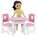Emily Rose 14 Inch Doll Furniture Accessories | Lovely Pink and White 14.5