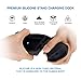 Charging Stand Compatible for Apple Watch, ECZO 3 in 1 Charging Station Silicone for iPhone X/ 8/8 Plus/ 7/7 Plus for Apple Watch Series 1/2/3 and for Airpods (Not Include Cable & Adapter)