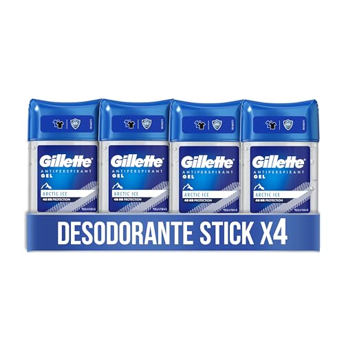 Clear Gel Artic Ice Antitranspirante Y Desodorante Hombre 4x70ml