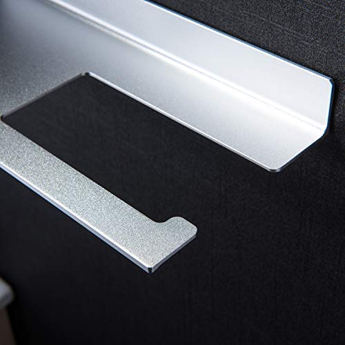 ZUNTO Bathroom Shelf/Bathroom Shelves - Adhesive Shower Shelves with Bathroom Hand Towel Bar Holder No Drilling, Aluminum