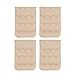 Closecret Women's Bra Extender Bra Band Breathing Room Multi-size All Beige (3 Hooks 1/2 Inch Spacing)