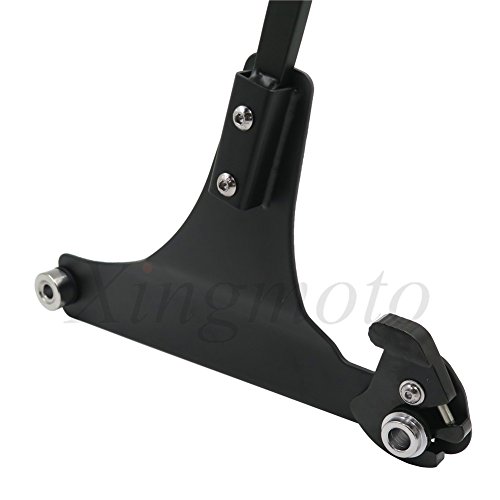 NBX- Matte Black Detachable Backrest Sissy Bar Skull For Harley 05-later FLST FLSTSC