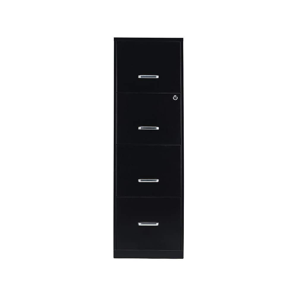 Staples 2806660 4 Drawer Vertical File Cabinet Locking Letter Black 18 Inch D 52152 Office Products Dprd Tasikmalayakab Go Id