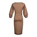 Soly Tech Womens Long Sleeve Cocktail Business Work Mini Skinny Dresses