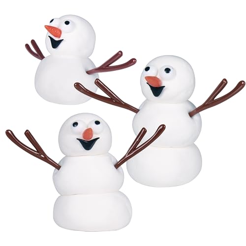 Kangaroo Build a Snowman Kit Snowballs Toys for Kids - Snow Play Winter Toys Christmas Crafts for Kids - Snowman Clay Craft Kit Toddlers Stocking Stuffers