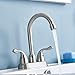 HOTIS HOME Brushed Nickel Bathroom Sink Faucet, 2 Handle 4 Inch Centerset Bathroom Faucet, 3 Hole Small Bathroom Sink Faucet with Supply Lines and Pop-up Drain, RV faucets for Camper Lavatory Vanity