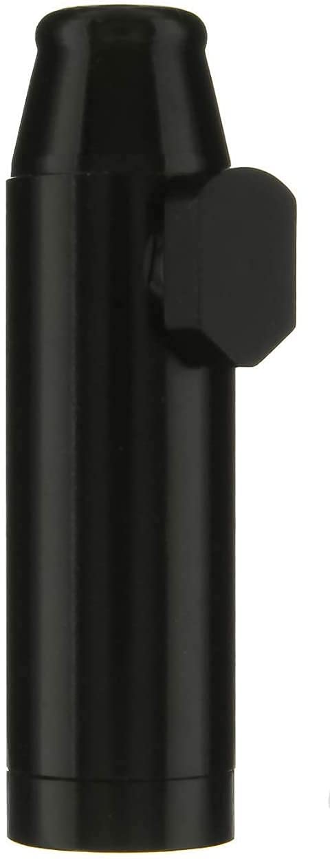 iSnuff Metal Rocket Dispenser Tube Vial | Portable Leak-Proof Bottle Medicine Sealed Container (Black)