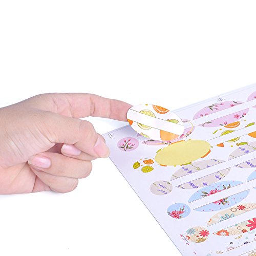 Essential Oil Bottle Labels Waterproof - 108 pcs DIY Colorful Essential Oil Bottle Labels Plus108 Top Labels by MUB