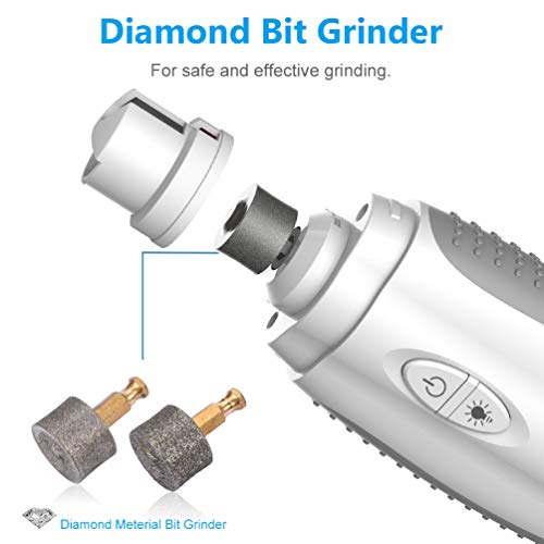Petacc Pet Nail Grinder Electric Paw Trimmer Clipper Dog Nail Polisher for Small Medium Large Dogs Cats Portable & Rechargeable Gentle Painless Grooming Tools