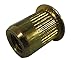 SKL6-32-80 Steel Thin-NUT Large Flange, Gold ZINC Finish 6-32 x .020-.080 Grip Range (Pack of 100)