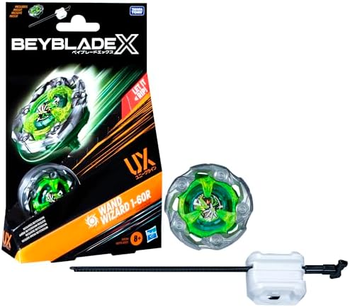 Beyblade X Wand Wizard 1-60R UX Starter Pack Top and Launcher
