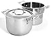 Culina 6 Qt. Tri-Ply Pot 3-Piece with pasta Set, 18/10 Stainless Steel