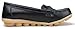 Kunsto Women's Leather Loafer Shoes Slip On US Size 8.5 Black
