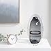 CASAMOTION Optic Hand Blown Solid Color Art Glass Vase, Gift Boxed, Grey, 12 Inch