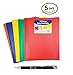 5-Pack C-Line Two-Pocket Heavyweight, For Letter Size Papers, Includes 5-pack With One of Each Blue, Green, Orange, Red & Yellow, includes Custom Advantage Chrome & Black Heavy Duty Retractable Pen
