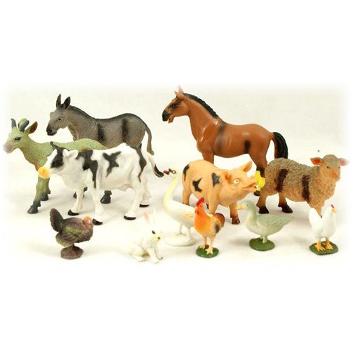 plastic farm animal set