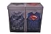 Modern Littles Batman vs. Superman Grey Uniform Folding Double Laundry Bin