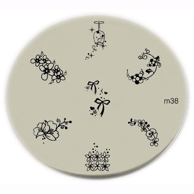 Konad Stamping Nail Art Image Plate M38 By Konad