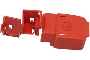 Red Battery Terminal Cover for Acura For RSX (2002–2014) and For CR-V (2002–2014) – Positive Cable Protector, Direct-Fit Plas