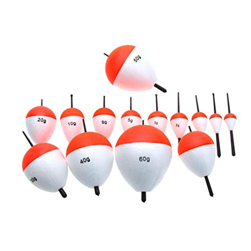 YSHTAN Angelposen Angelzubehör Pose 10 Stück/Set Profi 2g-60g Angelfloats mit Sticks Meeresangeln Zubehör – Bild 6