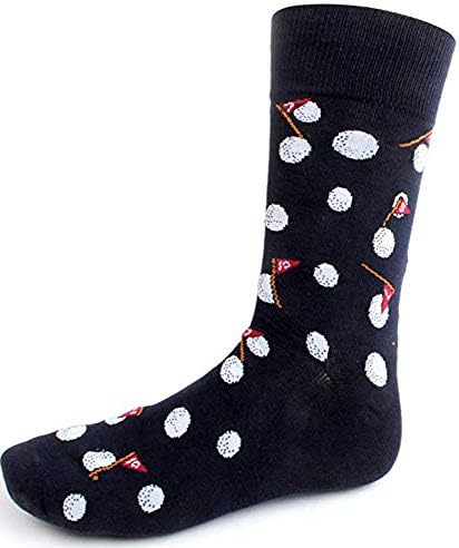 Men's Fun Crew Socks, Sock Size 10-13 / Shoe Size 6-12.5, Great Holiday/Birthday Gift