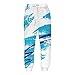 UNIFACO Teenager 3D Digital Print Jazz Cup Graffiti Sport Pants Casual Baggy Sweatpants Black