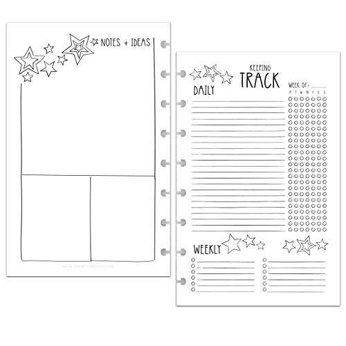 BetterNote Keeping Track Refill for Disc Notebooks, Habit Tracker fits the Happy Planner