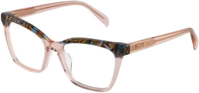 Brille mit Sehstärke für Damen Quadratisch Shiny Transp.peach VTOB92V