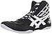 ASICS Men's Split Second 9 Wrestling Shoe,Black/White/Silver,10 M US