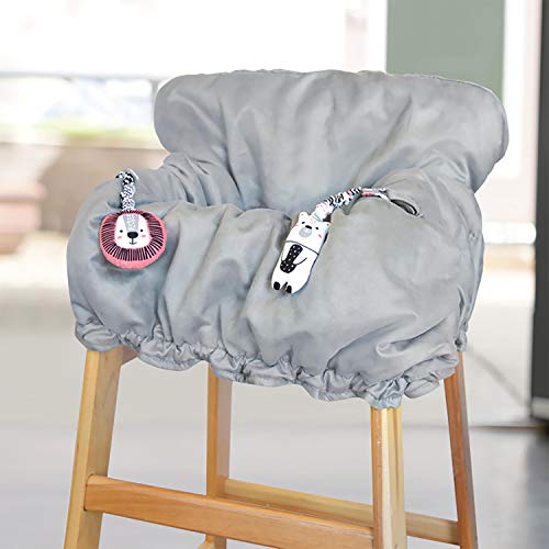 Travel Bug Baby & Toddler 2-in-1 Reversible Cover for Shopping Carts & Restaurant High Chairs