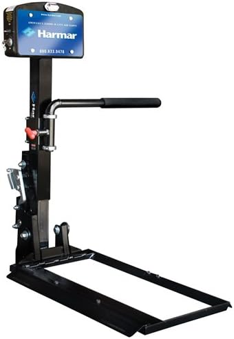 Mobility Upgraded AL580 Power Wheelchair Lift Outside Fully Automatic Carrier with II/III Hitch Adapter & Wiring Harness - - - Call 877-585-4041 to Verify Compatibility Before Ordering!