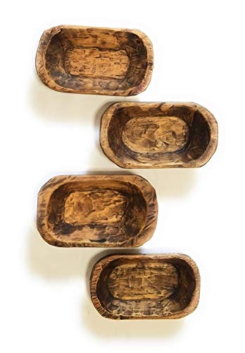 Mini Dough Bowl Small Wood Decorative Bowl - The Itty Bitty Bowl