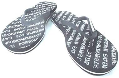 Amazon Co Jp エンポリオアルマーニ Emporio Armani サンダル ビーチサンダル メンズ 黒 白 中古 服 ファッション小物