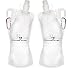 Survivor Filter Collapsible Canteens (33oz) 2 Pack (2L Total) - Durable Carabiners and Handles. Squeeze Water Through a Filter or Use as Water Bottles. Light and BPA Free. primary