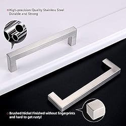 homdiy 20 Pack Brushed Nickel Cabinet Handles