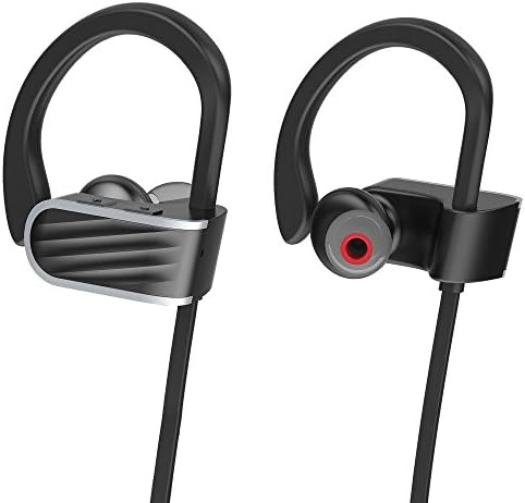 Bluetooth Headphones, ALPULON Wireless Bluetooth Earbuds Sport Headphones, Noise Cancelling Earphones and Lightweight Sweatproof Headset with Mic for Running