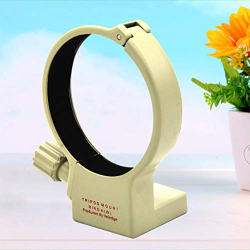 LEDMOMO Tripod Mount Lens Collar Ring for Canon USM EF 70-200mm f/4L is USM 300mm f/4L USM 400mm f/5.6L USM (White) - Thumbnail 2