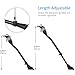 Puroma Adjustable Bicycle Kickstand, Center Side Kick Stand, Aluminum Alloy Prop Kickstand for 24