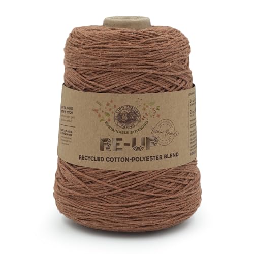 Lion Brand Yarn Re-Up Bonus Bundle Yarn, Rust