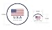 Foldable Collapsible Frisbee Fan With Pouch U.S.A Flag USA - Buy One Get One Free