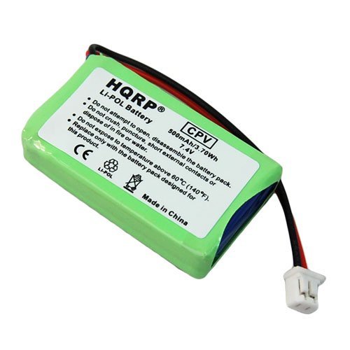 HQRP Battery compatible with Dogtra BP74R AE552438P6H DC-34 AE562438P6H Replacement plus Coaster