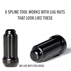 Circuit Performance Large Black 6 Point Spline