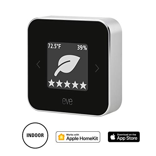 Eve Room - Indoor Air Quality Monitor for tracking VOC, temperature & humidity, display, no bridge necessary, Bluetooth Low Energy (Apple HomeKit)