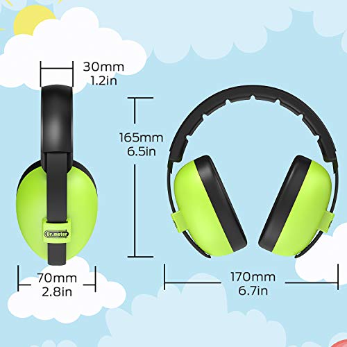 Dr.meter Ear Muffs for Noise Reduction 31NRR Noise Cancelling
