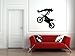 Motocross Wall Decal Sticker 10 - Decal Stickers and Mural for Kids Boys Girls Room and Bedroom. Dirt Bike Wall Art for Home Decor and Decoration Ð Extreme Sports Motocross Bike Silhouette Mural