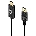 TechRise 6.6ft DP to HDMI, 4K High Speed Gold Plated DisplayPort to HDMI Cable Converter Adapter, Supports Video and Audio for HDTV, Monitor, Projector, PC, Laptop and More