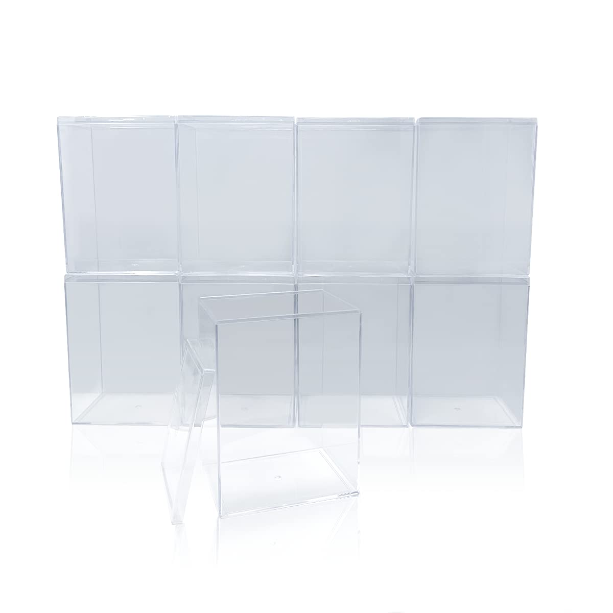 Photo 1 of EcoTEK Protectors Hard Pop Protector Compatible with Funko POP! - 4" Inch Figures Acrylic Scratch Resistant Crystal Clear Pop Protector Display Case, Heavy Duty Acid Free