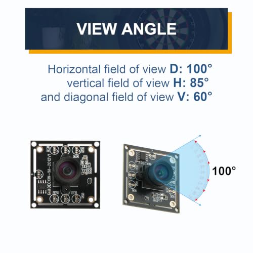 ov9732 Camera Module 100 Degree for Car Darts Camera System 3 Set 1280 x 720 30fps Face Detection Picture Capture 2M Cable USB 2.0 Output Phone